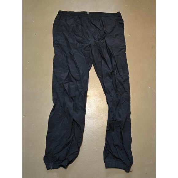 Vintage Nike Nylon Zip Leg Track Pants in Black‎ Men's Size XL - Picture 1 of 5